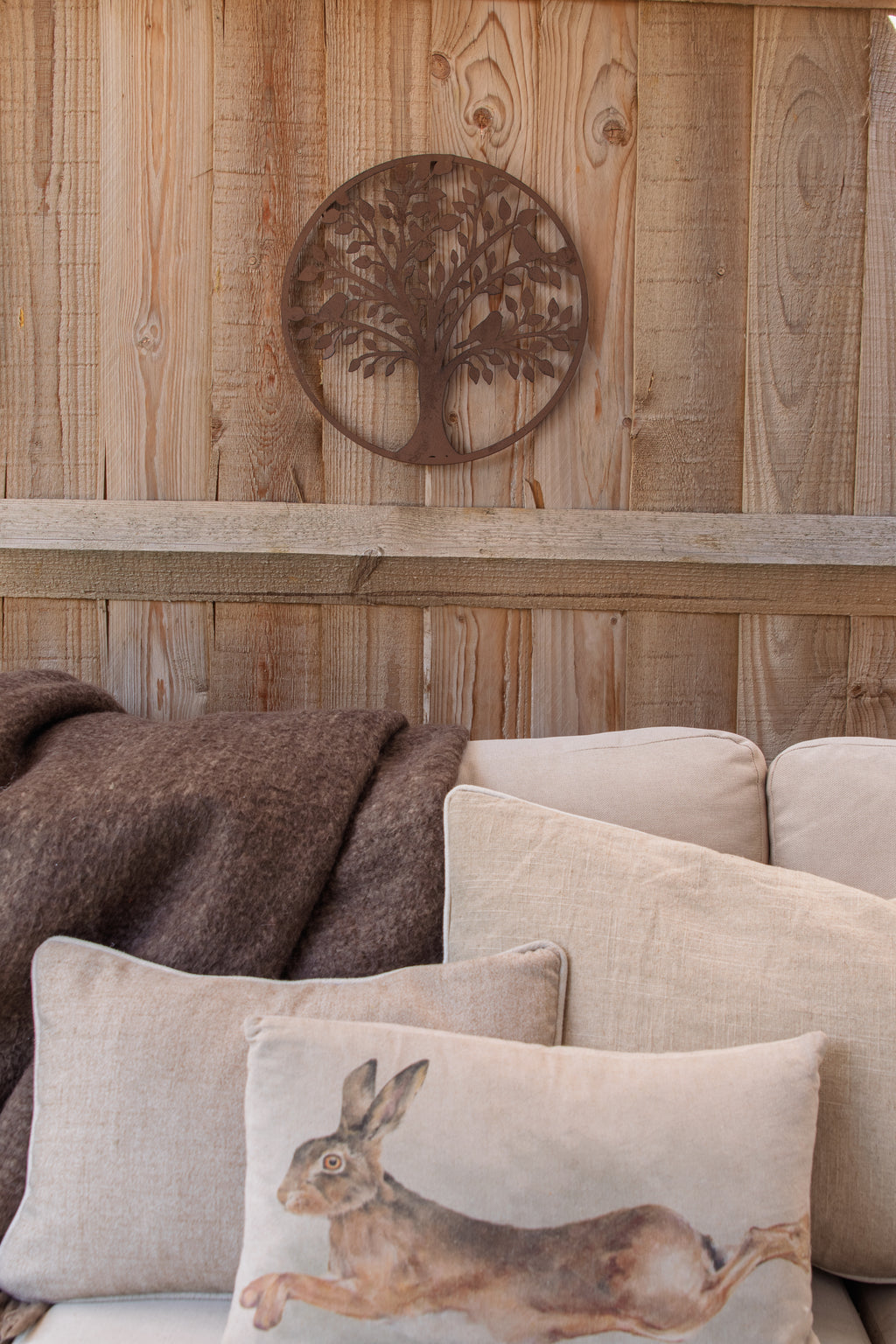 Decorative garden wall plaque for outdoor or indoor display