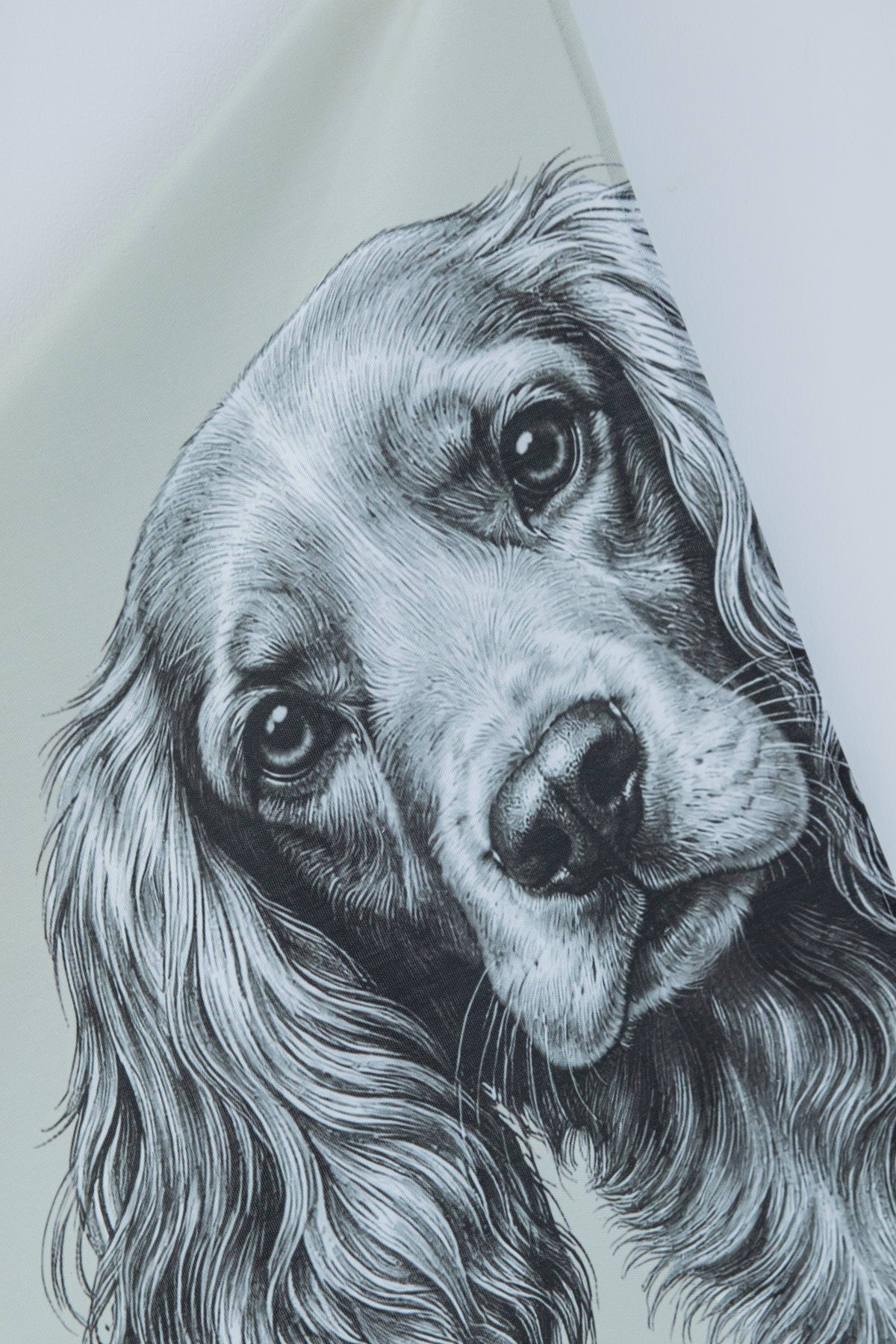 Cocker spaniel illustrated cotton tea towel