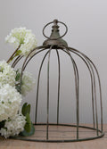Small decorative wire cloche for table centrepiece styling