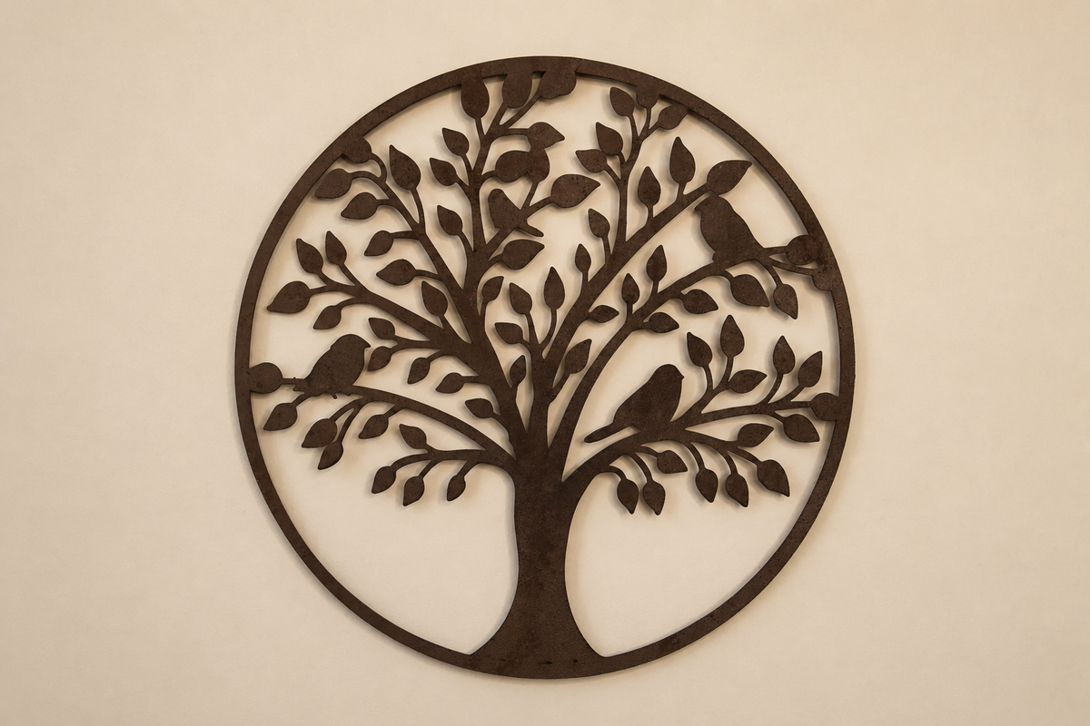 Decorative garden wall plaque for outdoor or indoor display